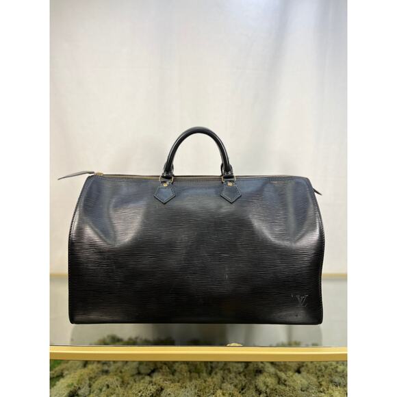 LOUIS VUITTON Vintage Speedy 45 Epi Leather Black - Picture 1 of 14